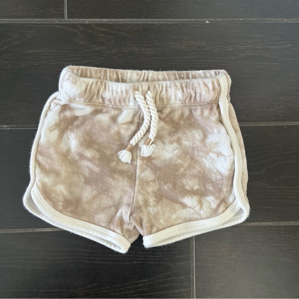 Kids Tan Tie-Dye Shorts